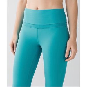 RARE Original Align Pant 25” in Peacock Blue